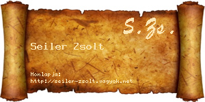 Seiler Zsolt névjegykártya